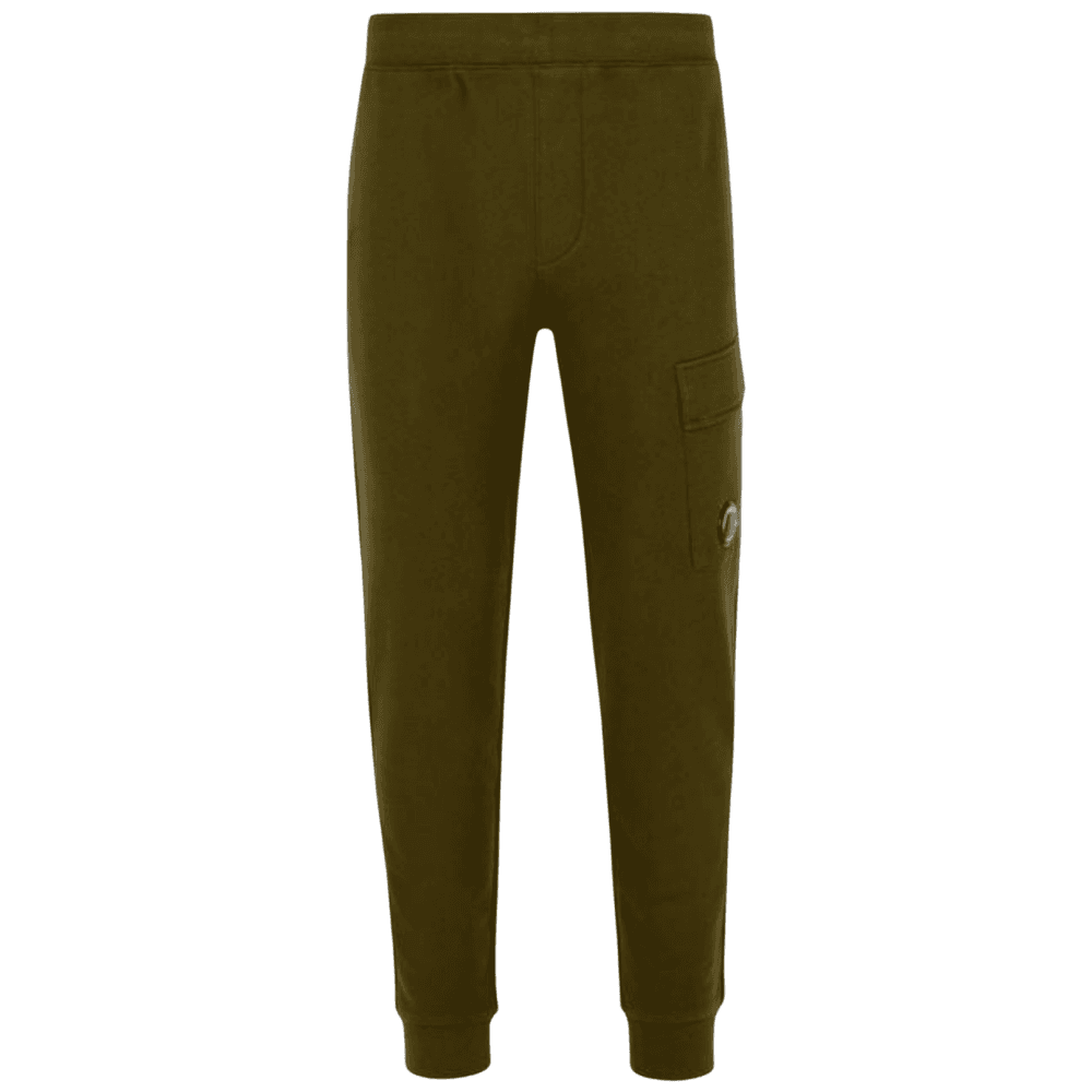 Diagonal Raised Fleece Lens Khaki Sweatpants