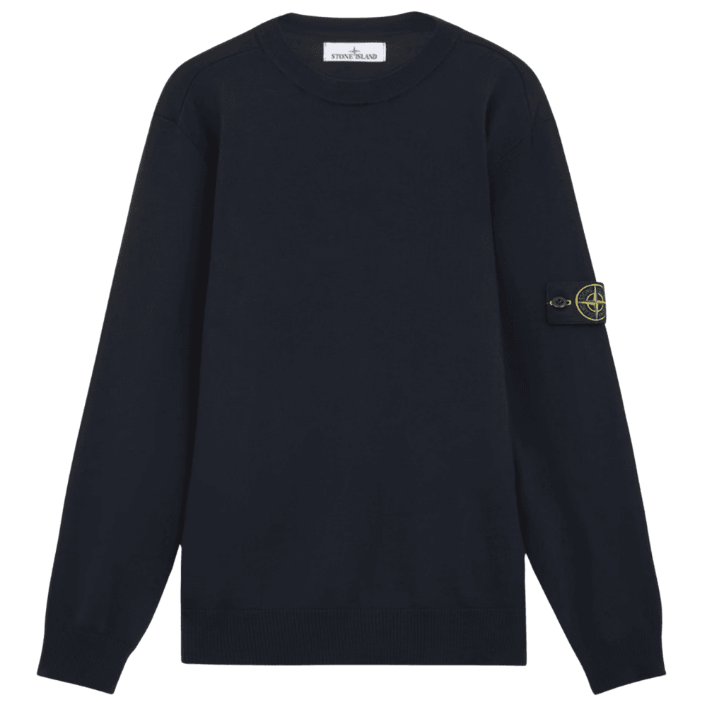Light Virgin Wool Navy Knitwear