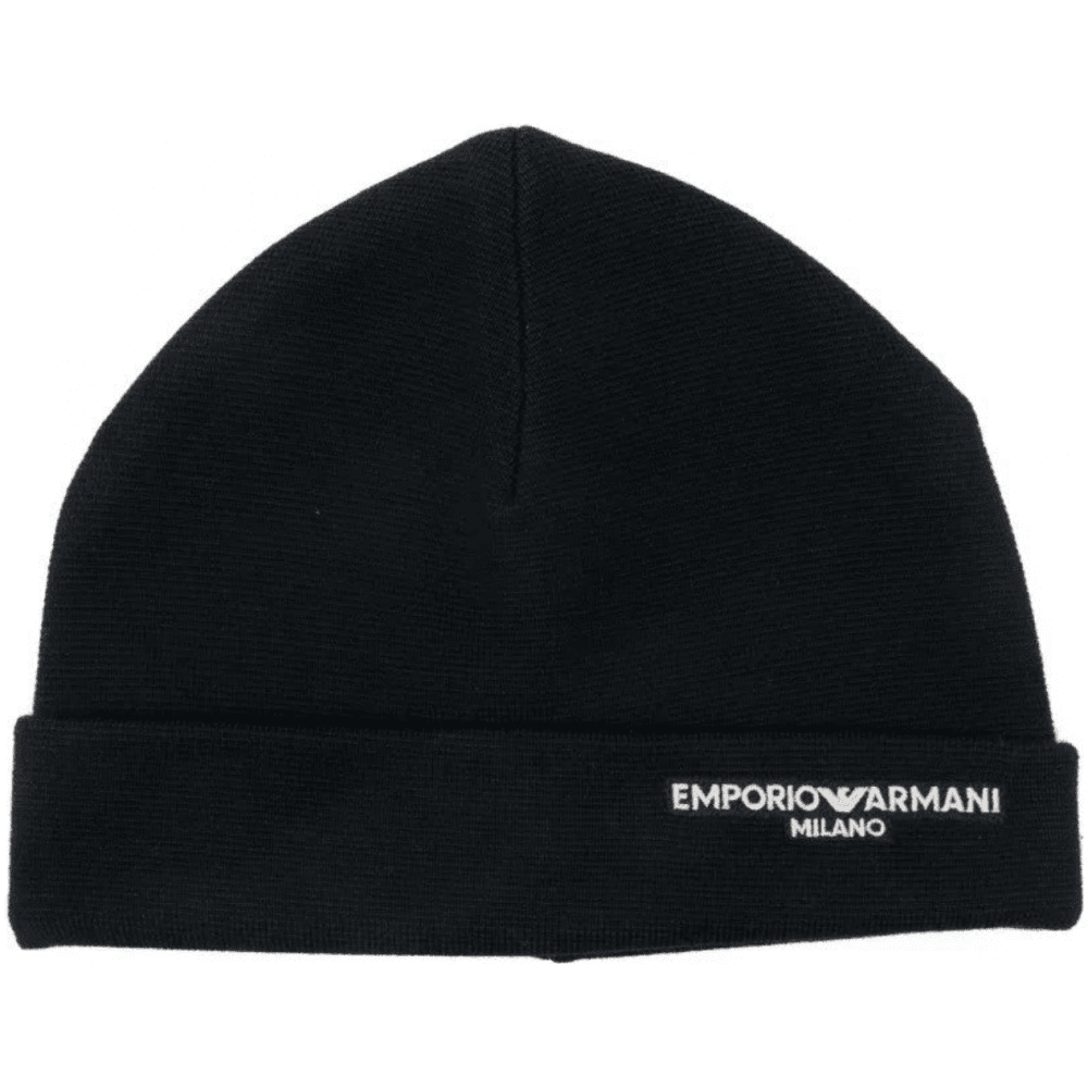 Milano Logo Navy Beanie Hat