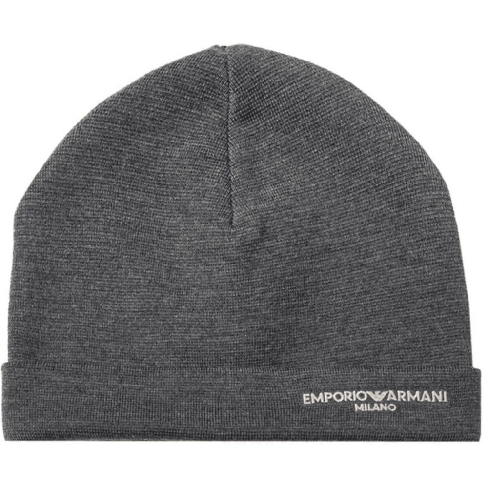 Milano Logo Grey Beanie Hat