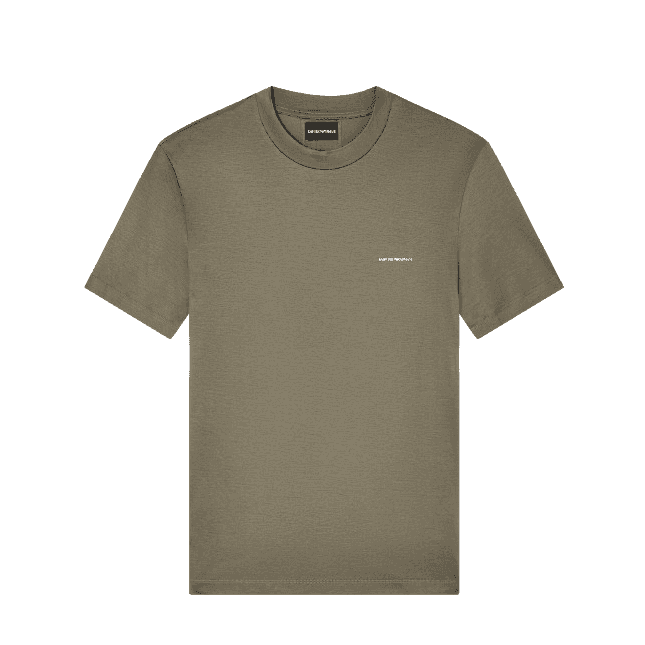 ASV Print Logo Khaki T-Shirt