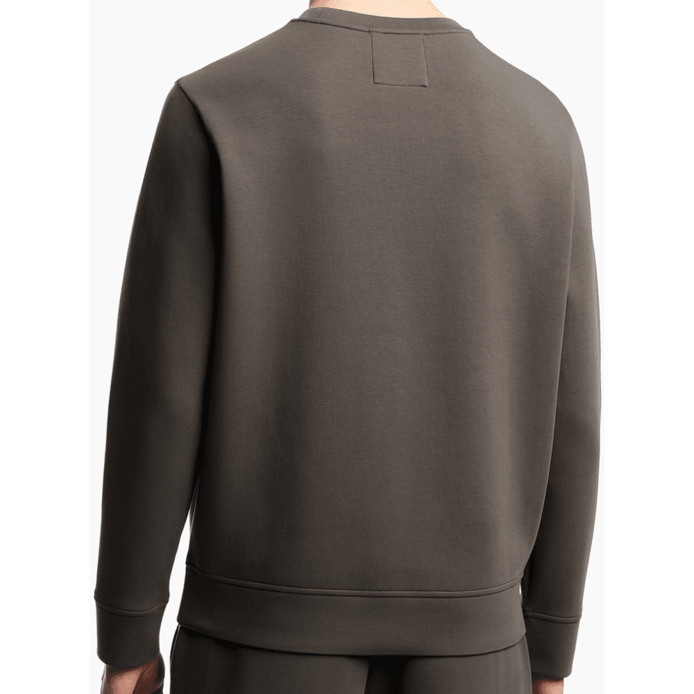 Cotton Chest Logo Regular Fit Dark Grey Sweatshirt