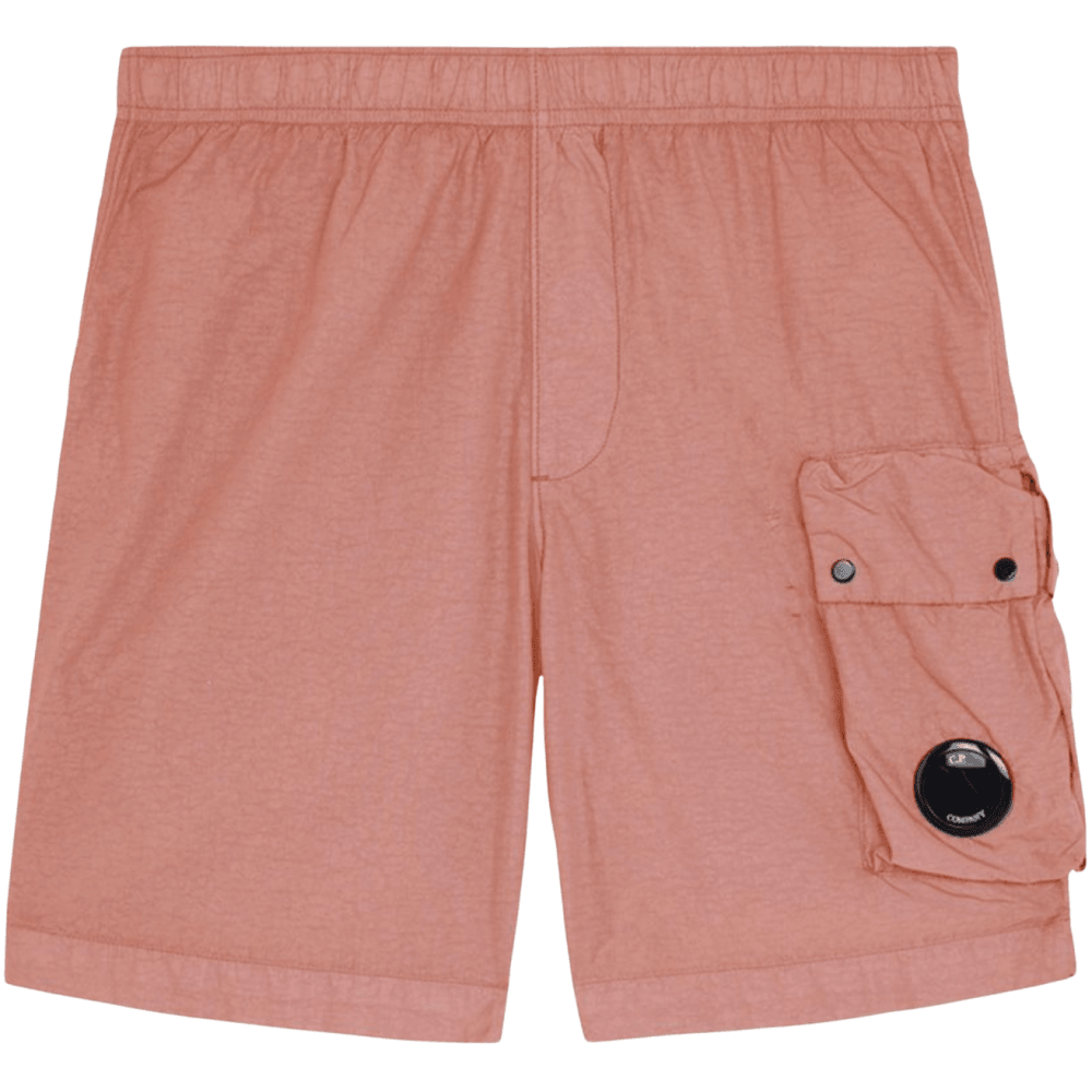 Flatt Nylon Pink Cargo Swim Shorts