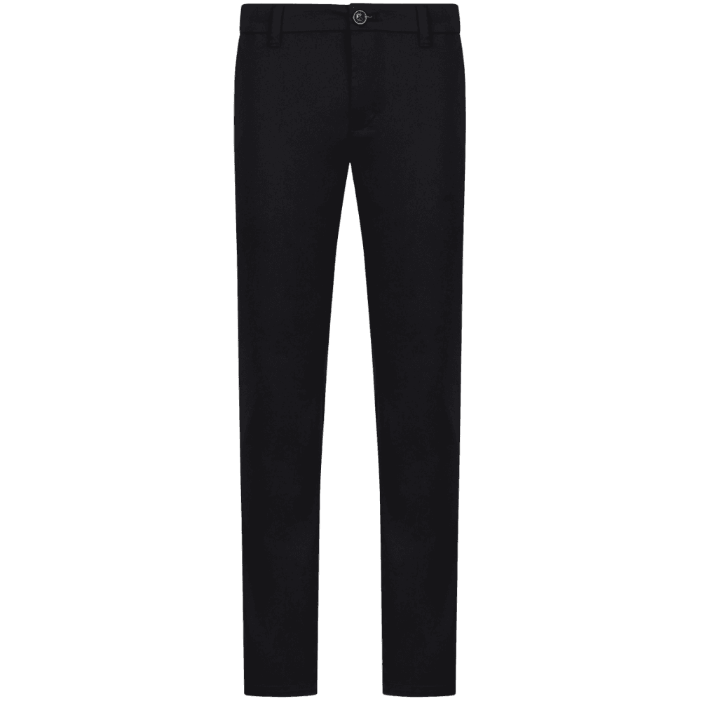 Slim Fit 5-Pocket Black Gabardine Jeans