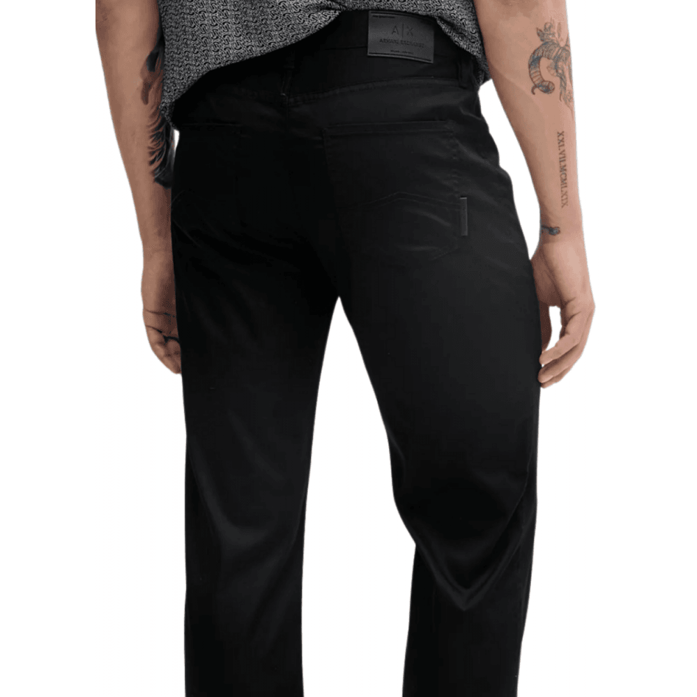 Extra Slim Fit 5-Pocket Black Gabardine Jeans
