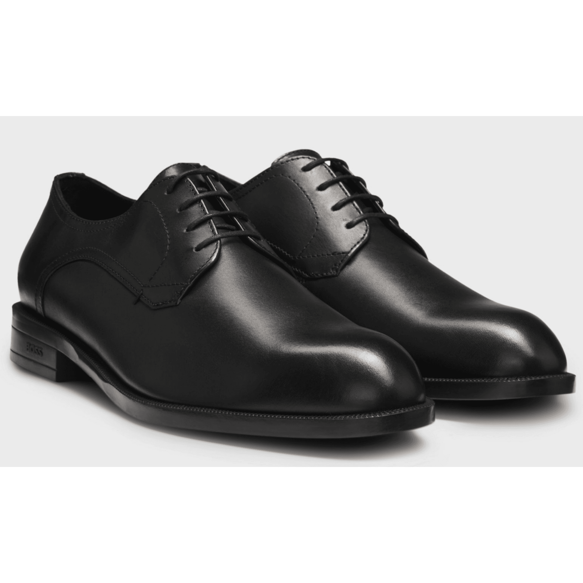 Tayil_Derb Leather Black Derby Shoes