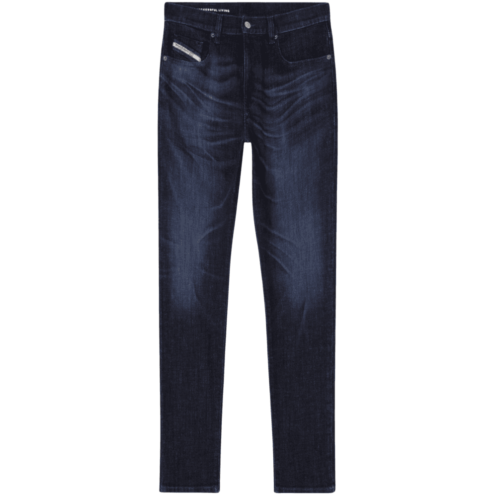 2019 D-STRUKT Slim Fit Dark Blue Jeans