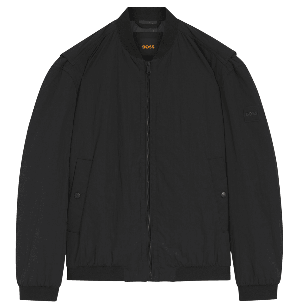 Ovarsi Soft Touch Black Bomber Jacket