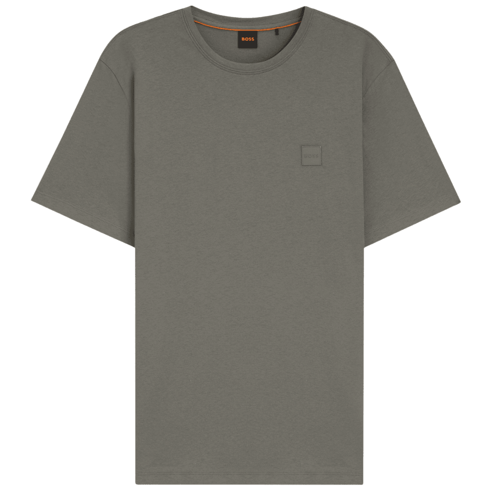 Tales Cotton Relaxed Fit Grey/Green T-Shirt