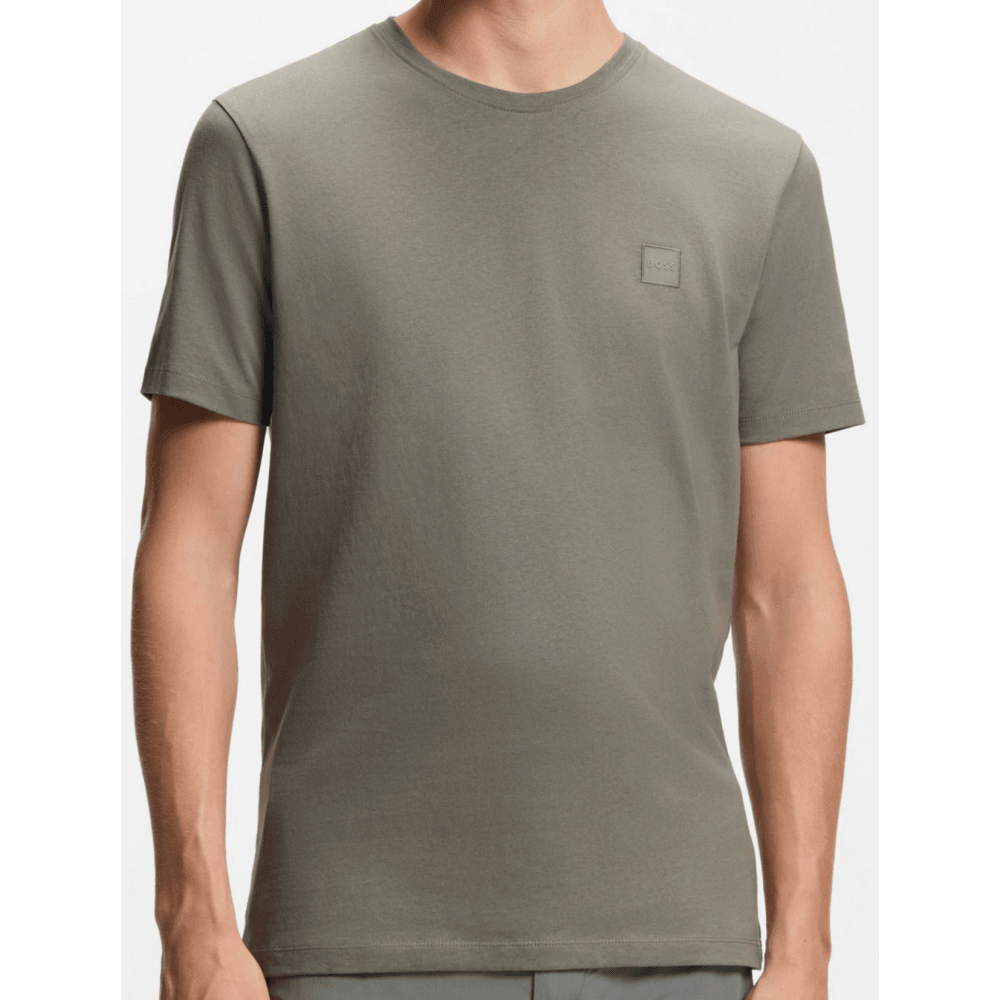 Tales Cotton Relaxed Fit Grey/Green T-Shirt