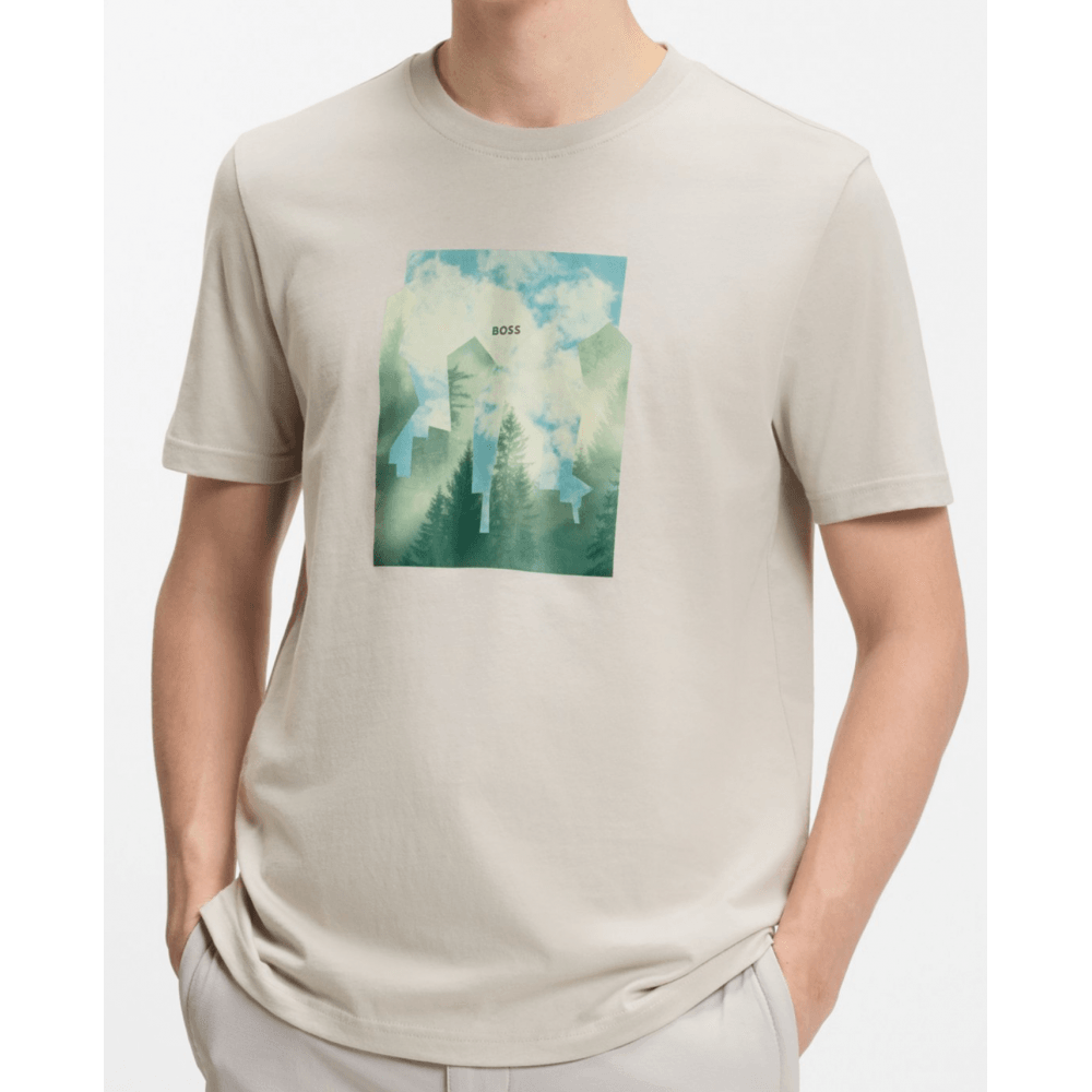 Te_Cover City Logo Beige T-Shirt