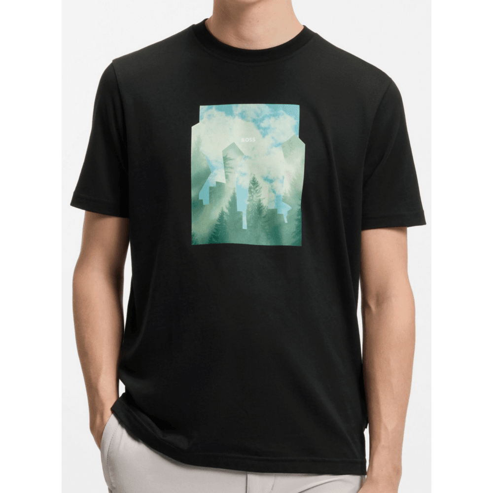 Te_Cover City Logo Black T-Shirt