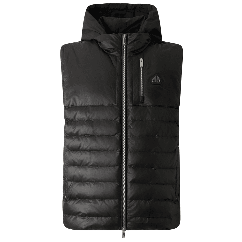 Cloud Walker Hooded Black Gilet