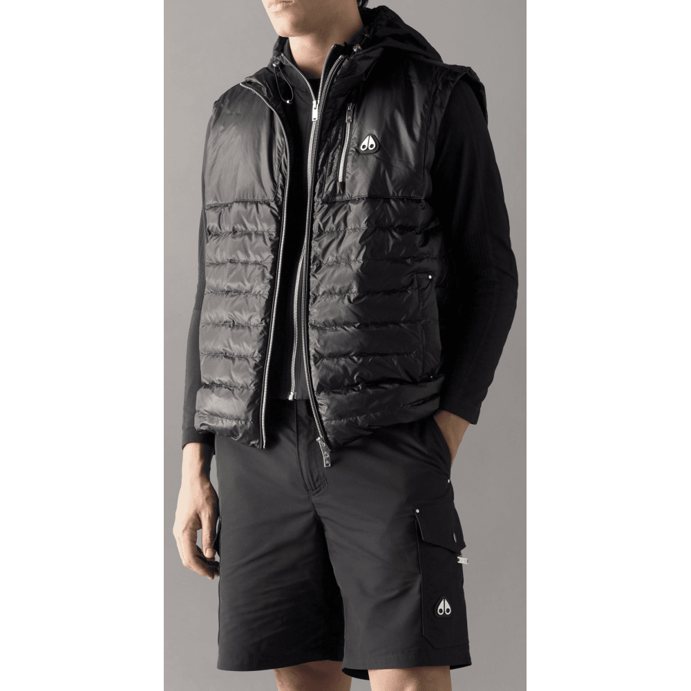 Cloud Walker Hooded Black Gilet