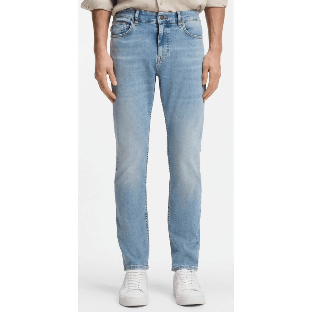 Delaware BO Lightweight Slim Fit Light Wash Blue Jeans