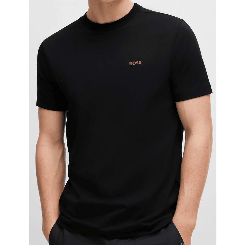 TEE Black/Gold Stretch T-Shirt