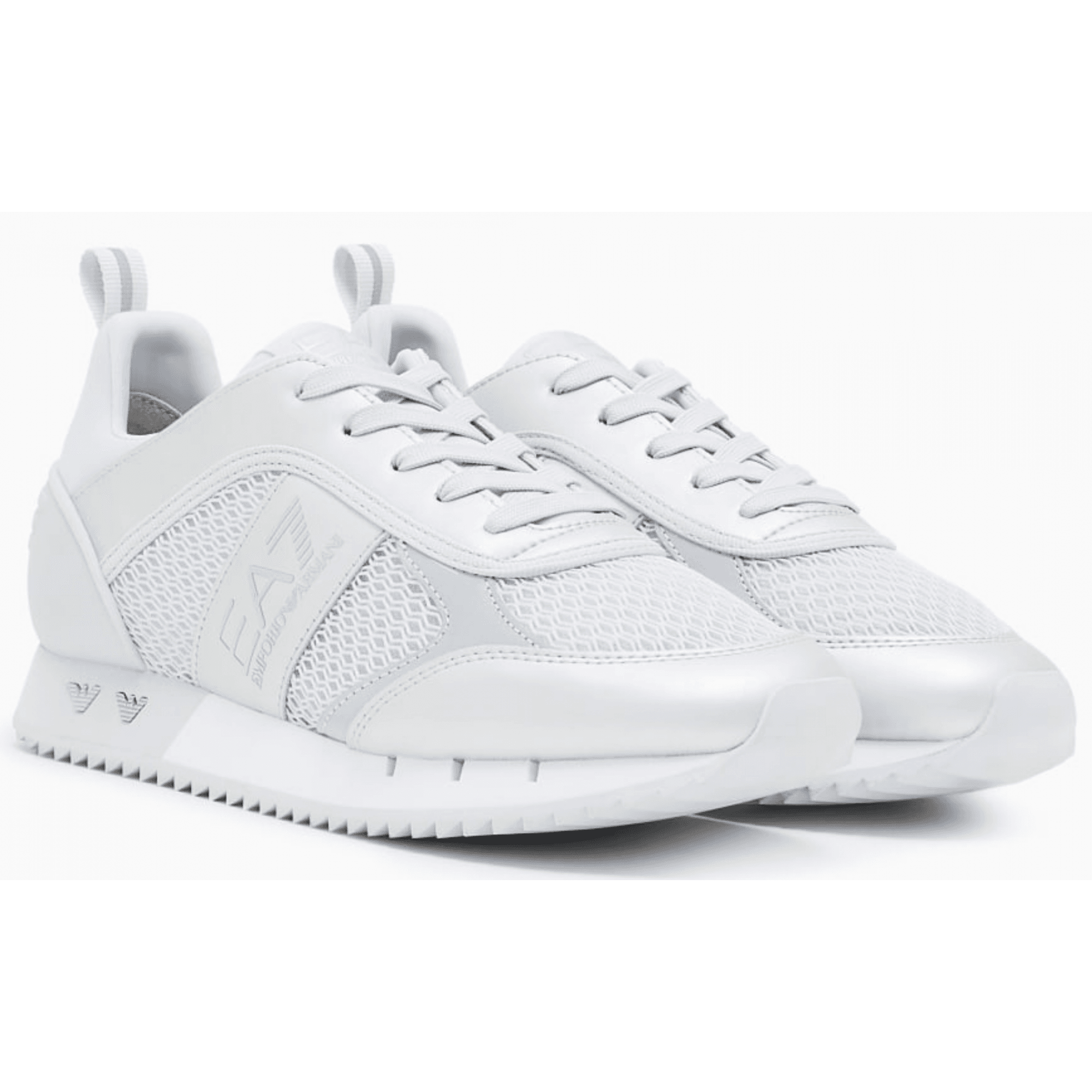 Silver/White Sneaker Trainer