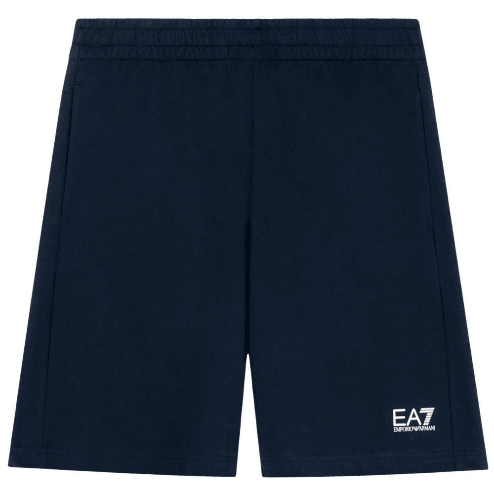 Core Id Navy/White Cotton Shorts