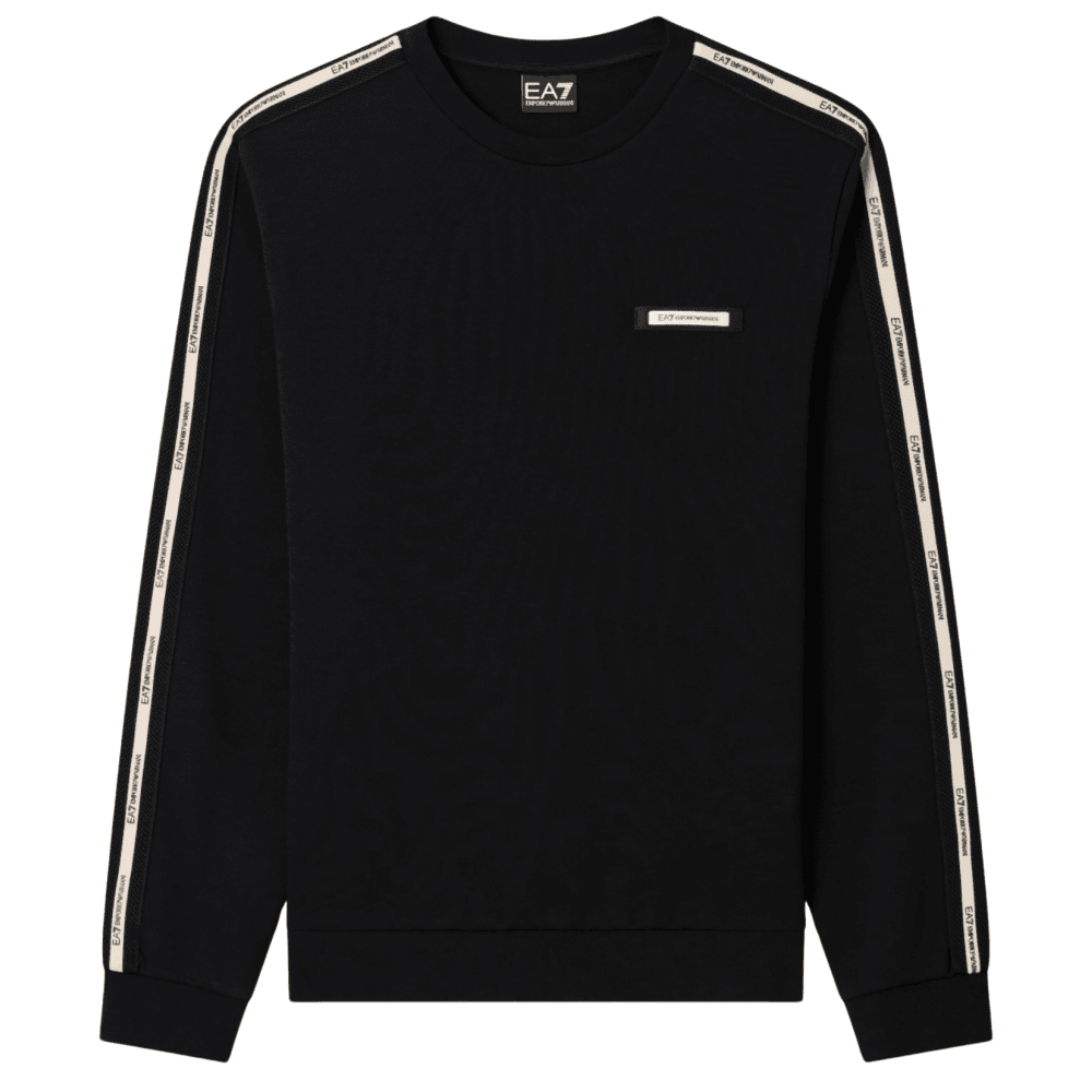 Tape Logo Black Sweatshirt