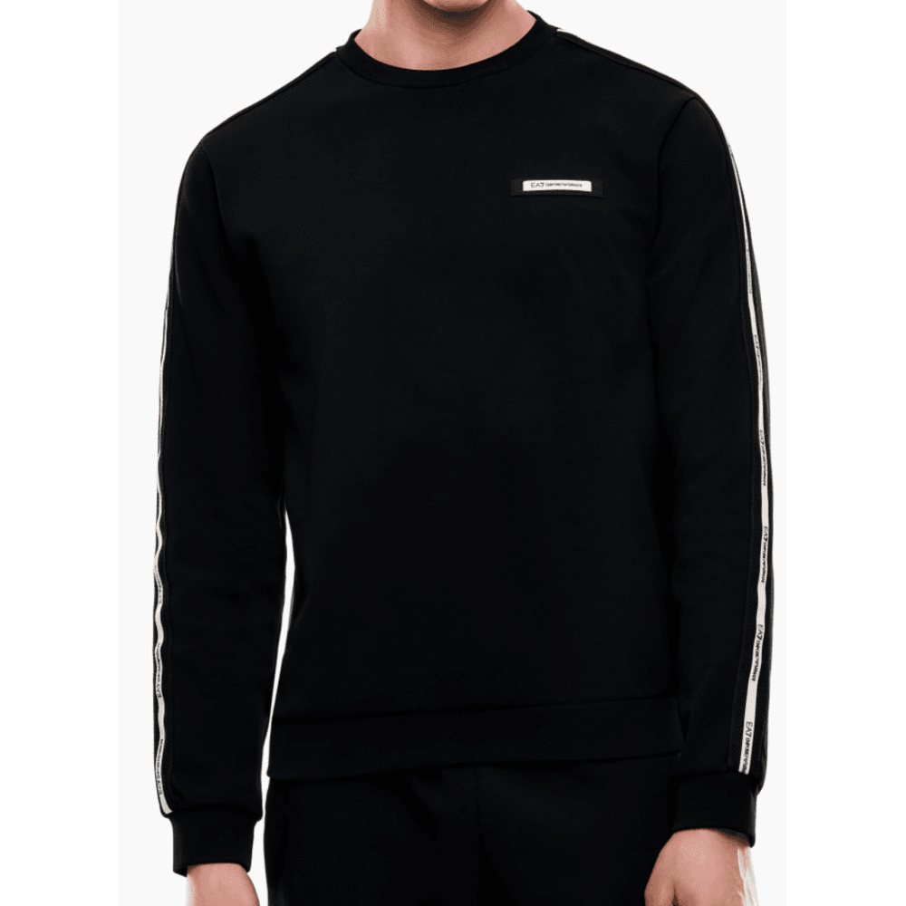 Tape Logo Black Sweatshirt