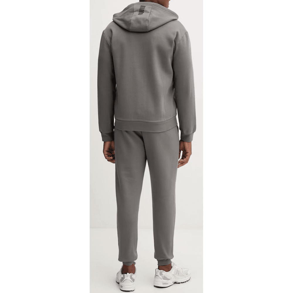 Core ID Zip Hooded Grey Cotton Tracksuit