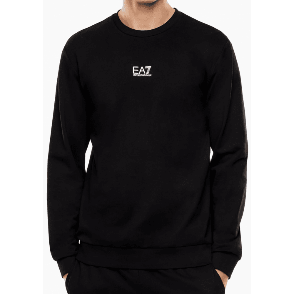 Core Logo Lightweight Black Sweatshirt