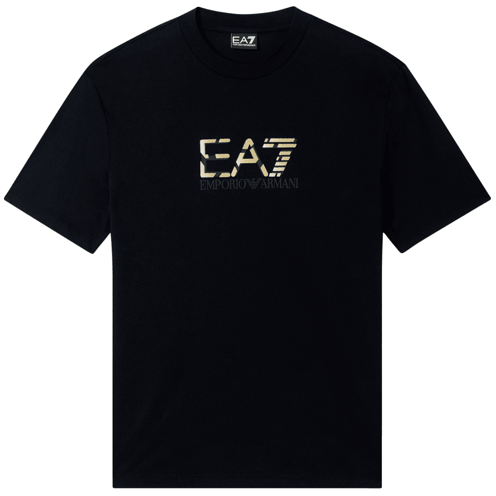 Premium Cotton Graphic Black/Gold T-Shirt