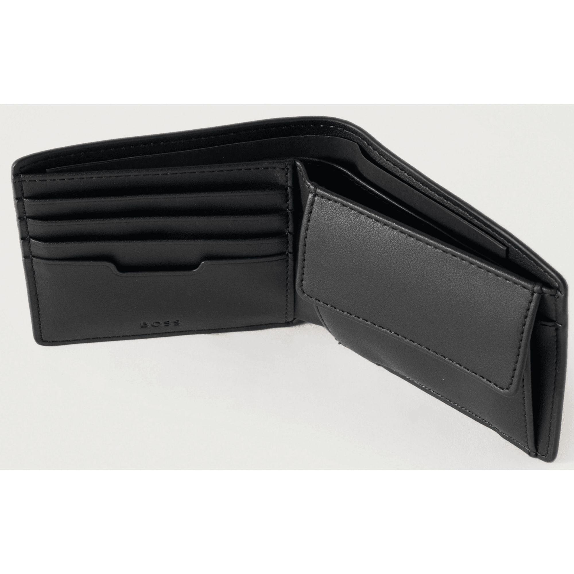 Lewis 4cc Leather Black Coin Wallet