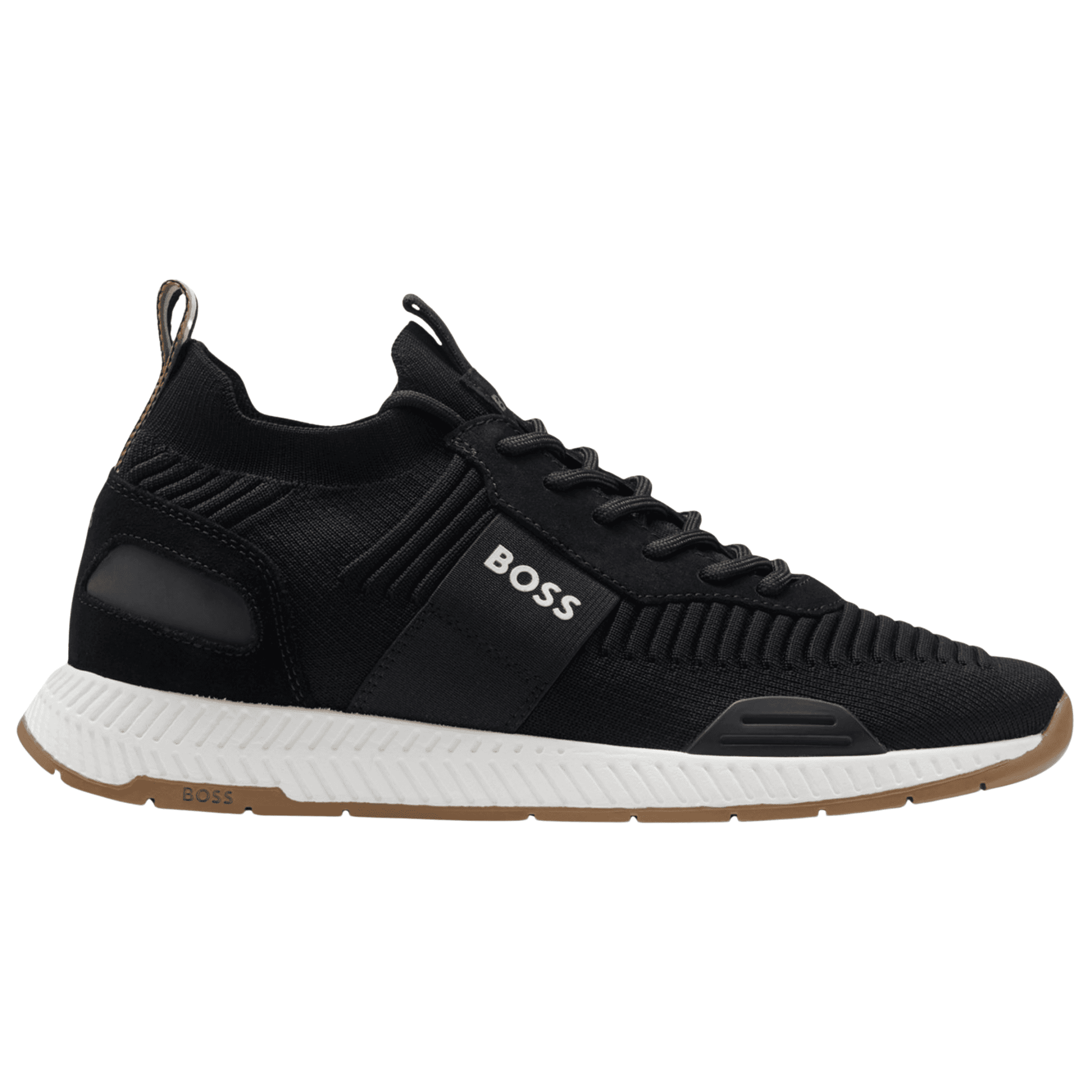 Titanium Runn Knitted Black/White Runner Trainers