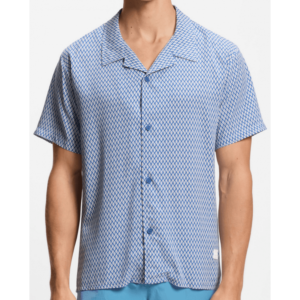 Straight Fit Patterned Beach Shirt