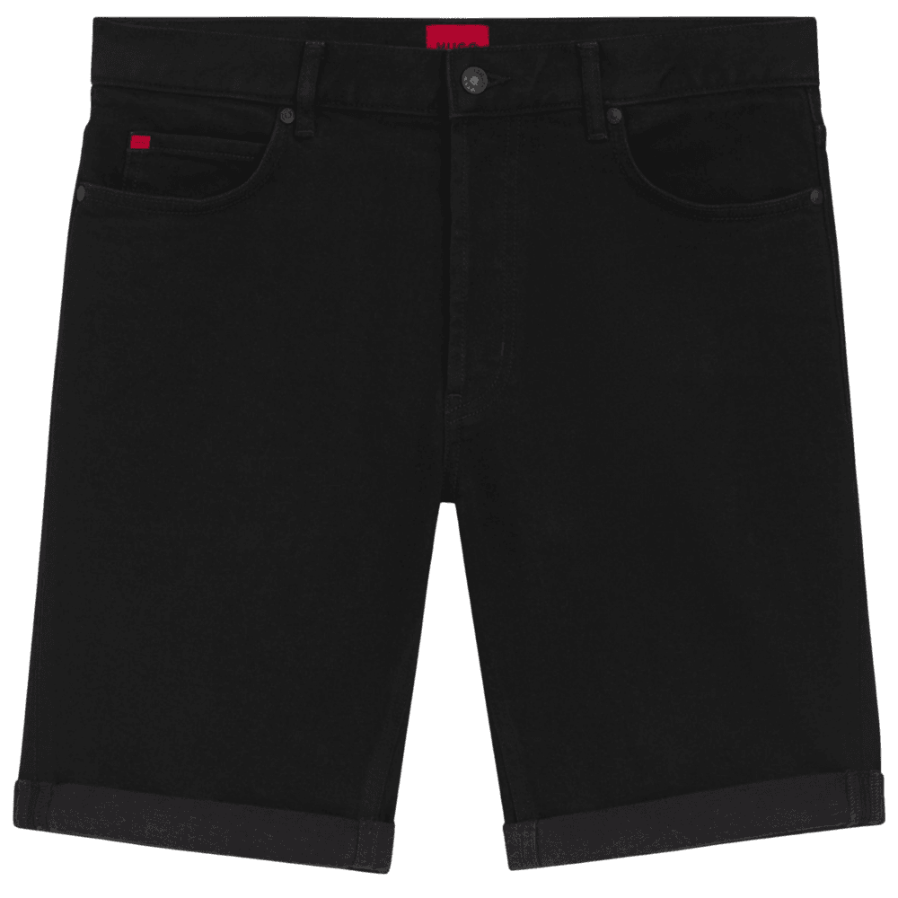 HUGO 634/S Black Denim Shorts