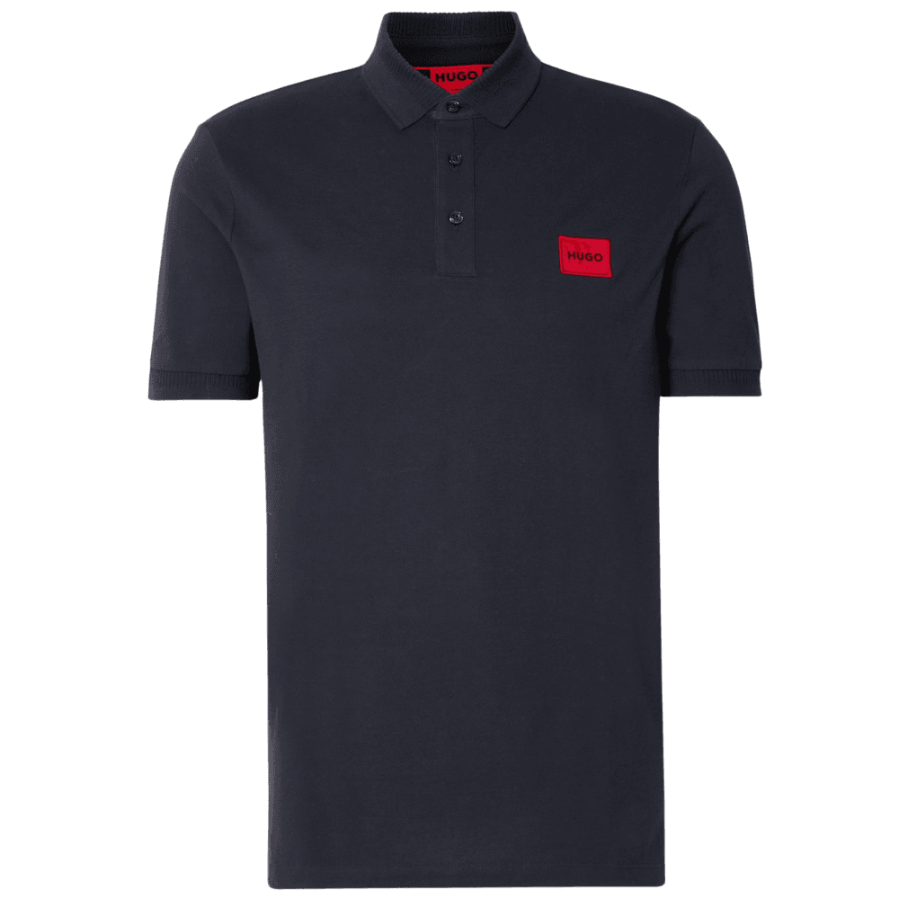 HUGO Deroso222 Slim Fit Navy Polo Shirt