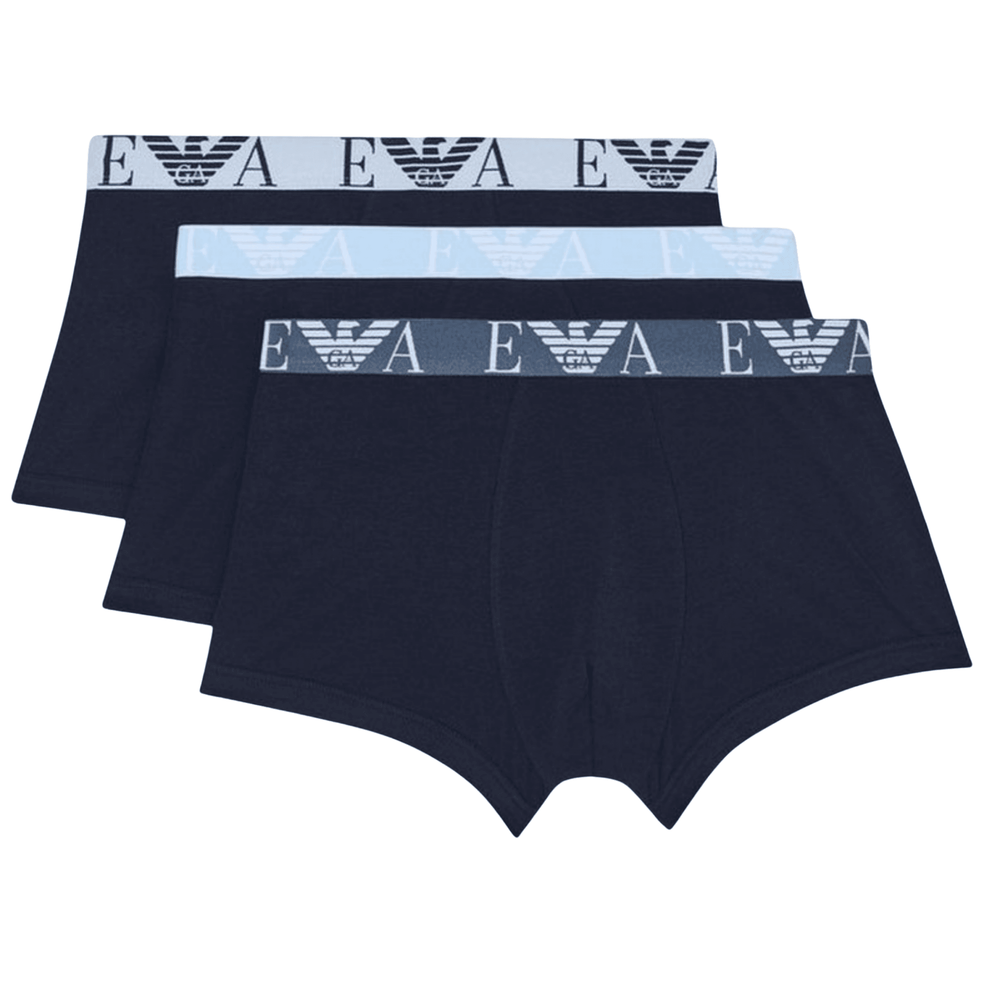 3-Pack Triple Navy Boxer Trunks