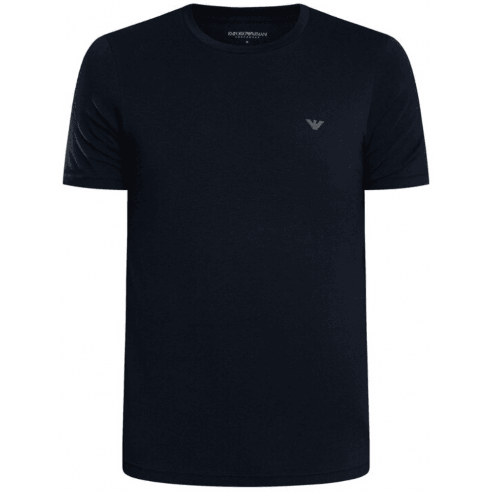 Cotton 2-Pack Round Neck Eagle Logo Navy/Grey T-Shirt