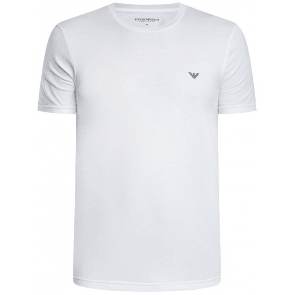 Cotton 2-Pack Round Neck Eagle Logo Navy/White T-Shirt