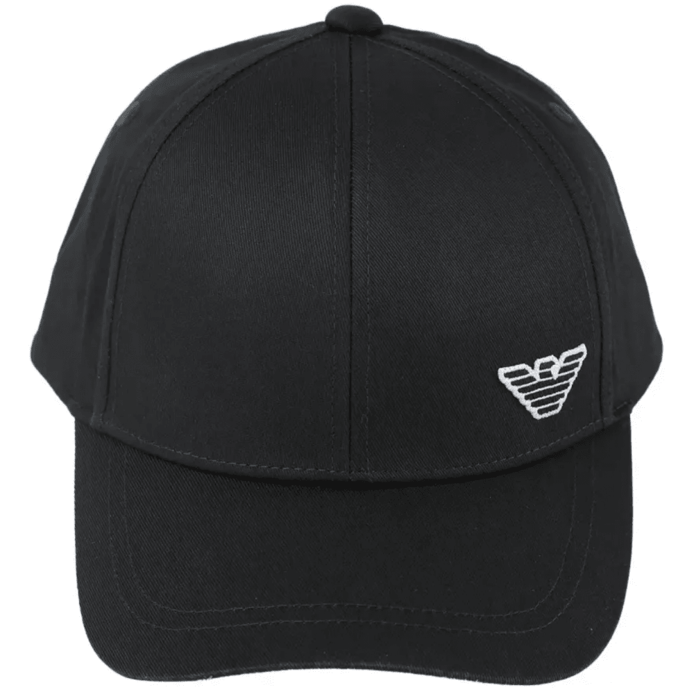 Embroidered Eagle Black Cap