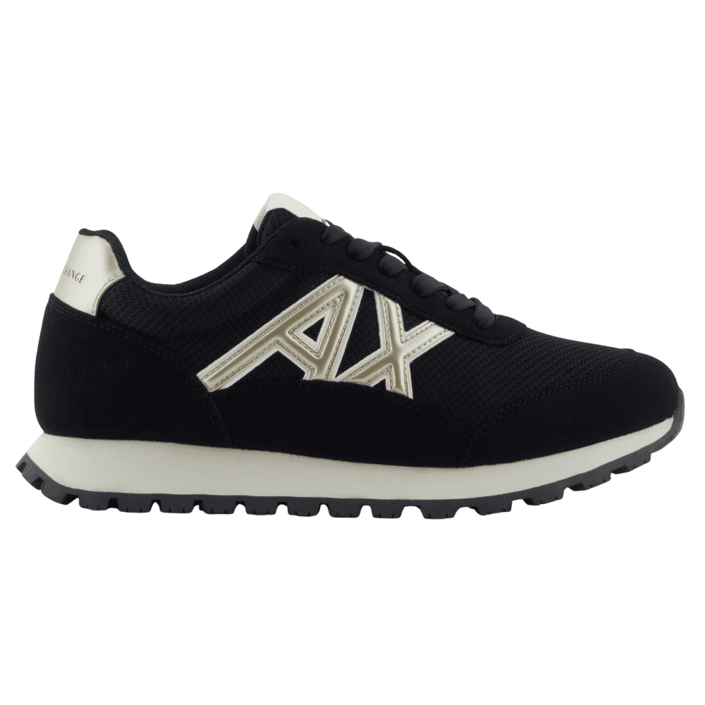 Mesh Black/Gold Runner Trainer
