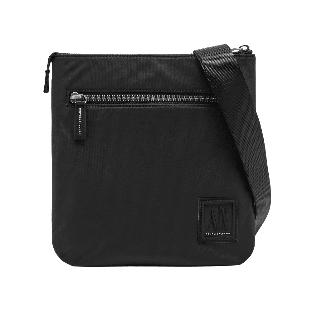 Nylon Icon Logo Black Side Bag