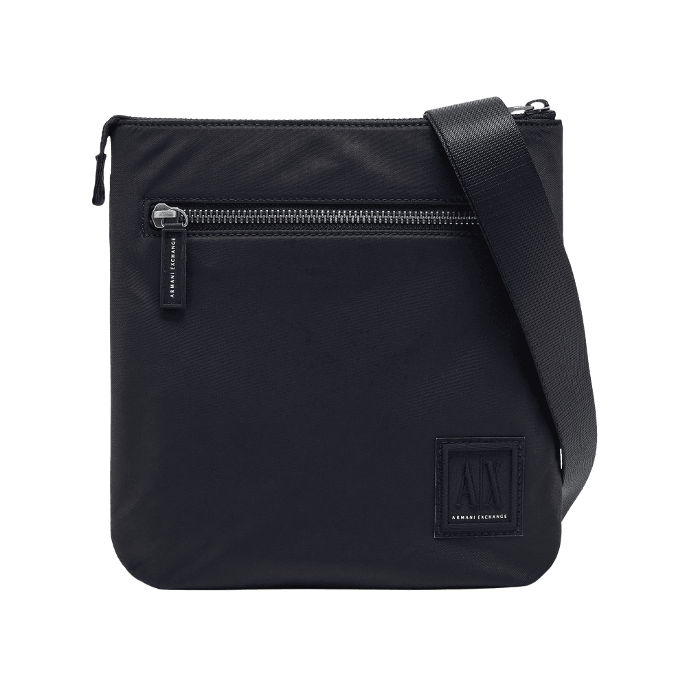 Nylon Icon Logo Navy Side Bag
