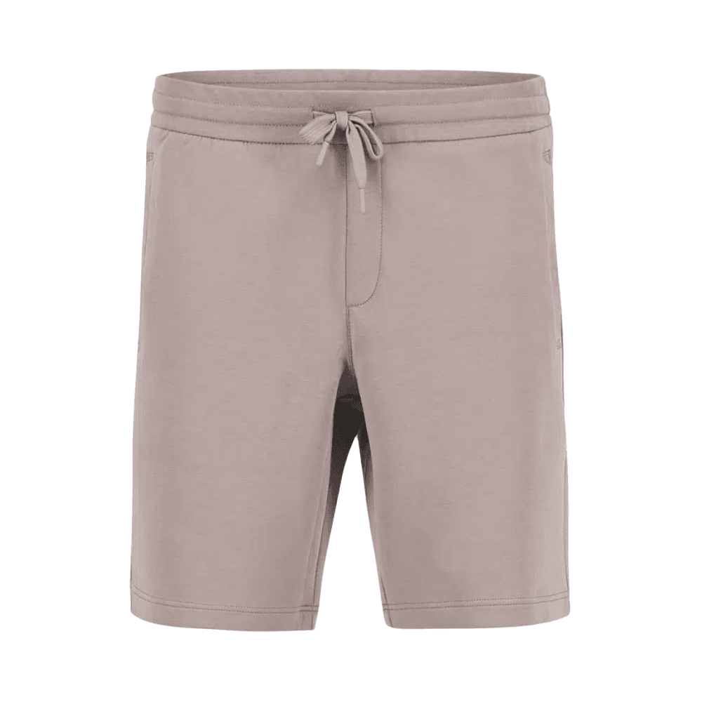 Cotton Embroidered AX Logo Brown Shorts
