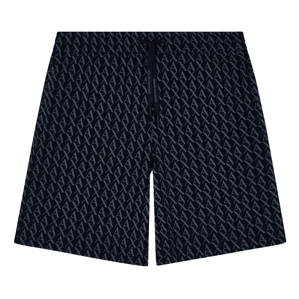 Monogram All Over Black Shorts