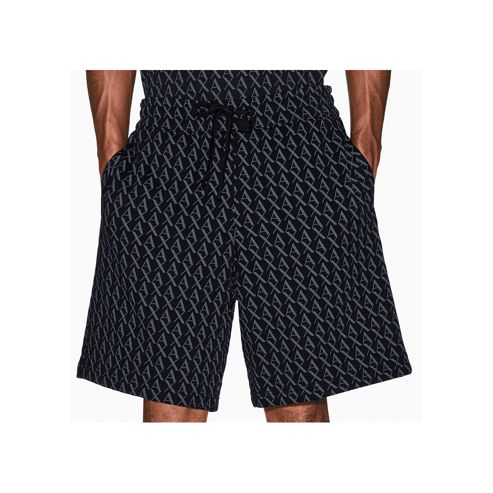 Monogram All Over Black Shorts
