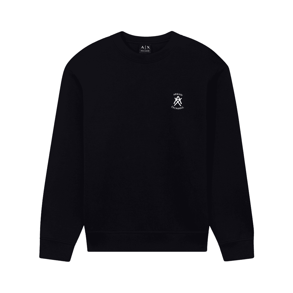 Embroidered Logo Black Sweatshirt
