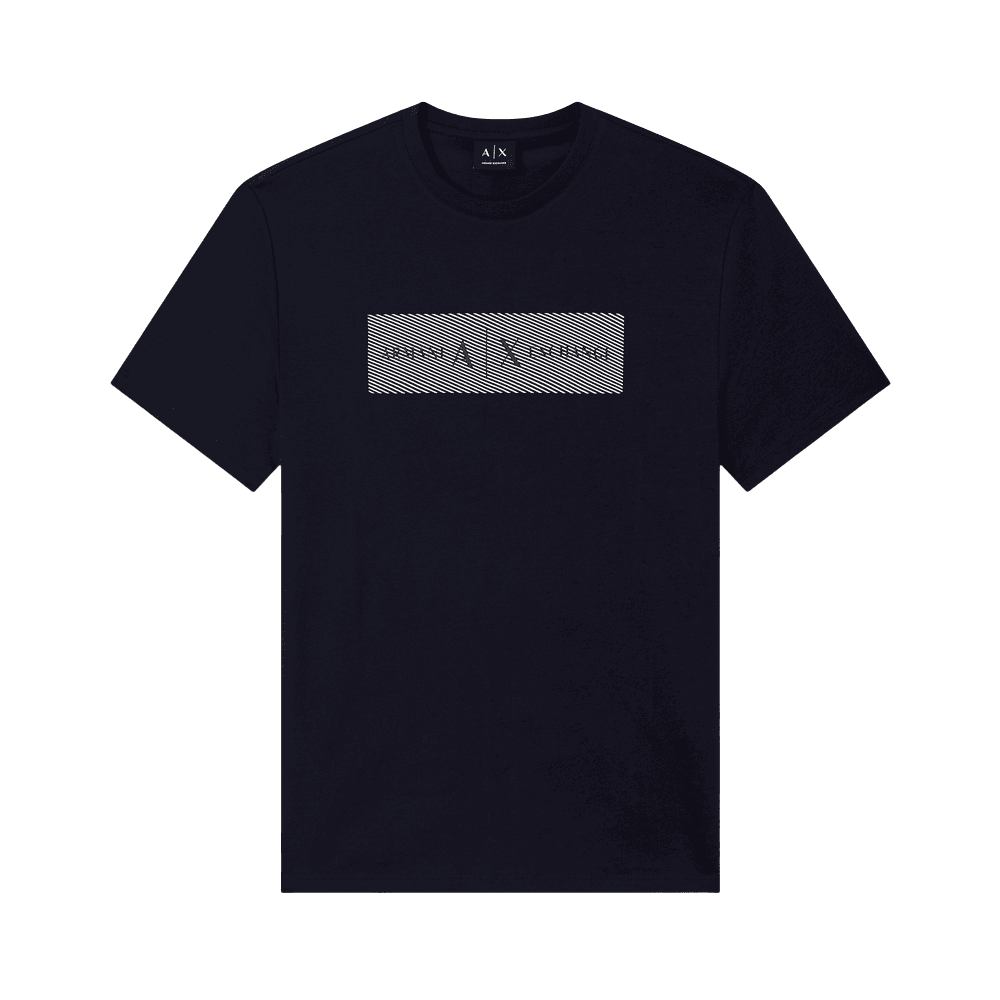 Slim Fit Graphic Logo Navy T-Shirt