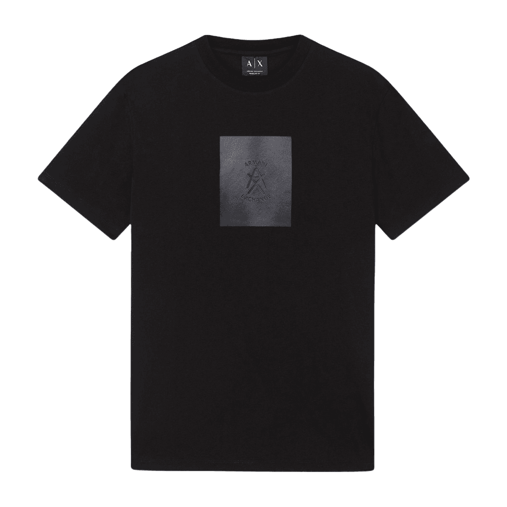 Regular Fit Graphic Logo Black T-Shirt