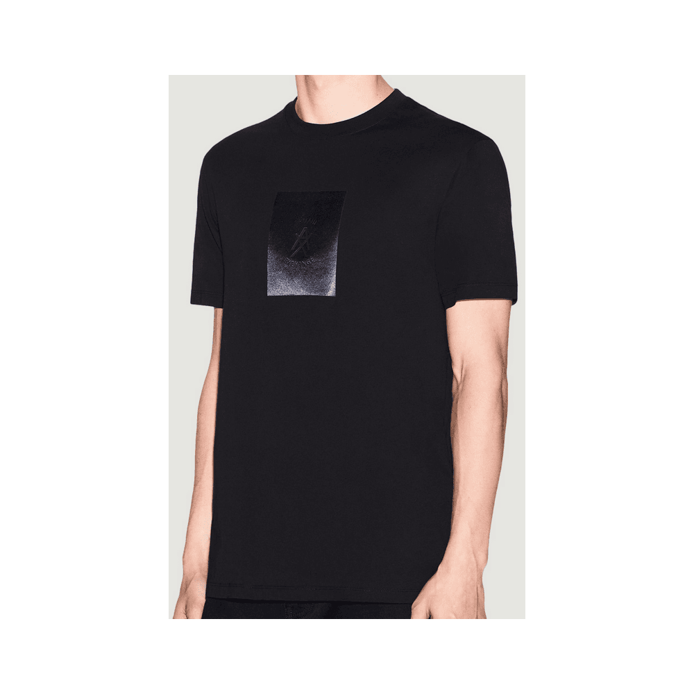 Regular Fit Graphic Logo Black T-Shirt