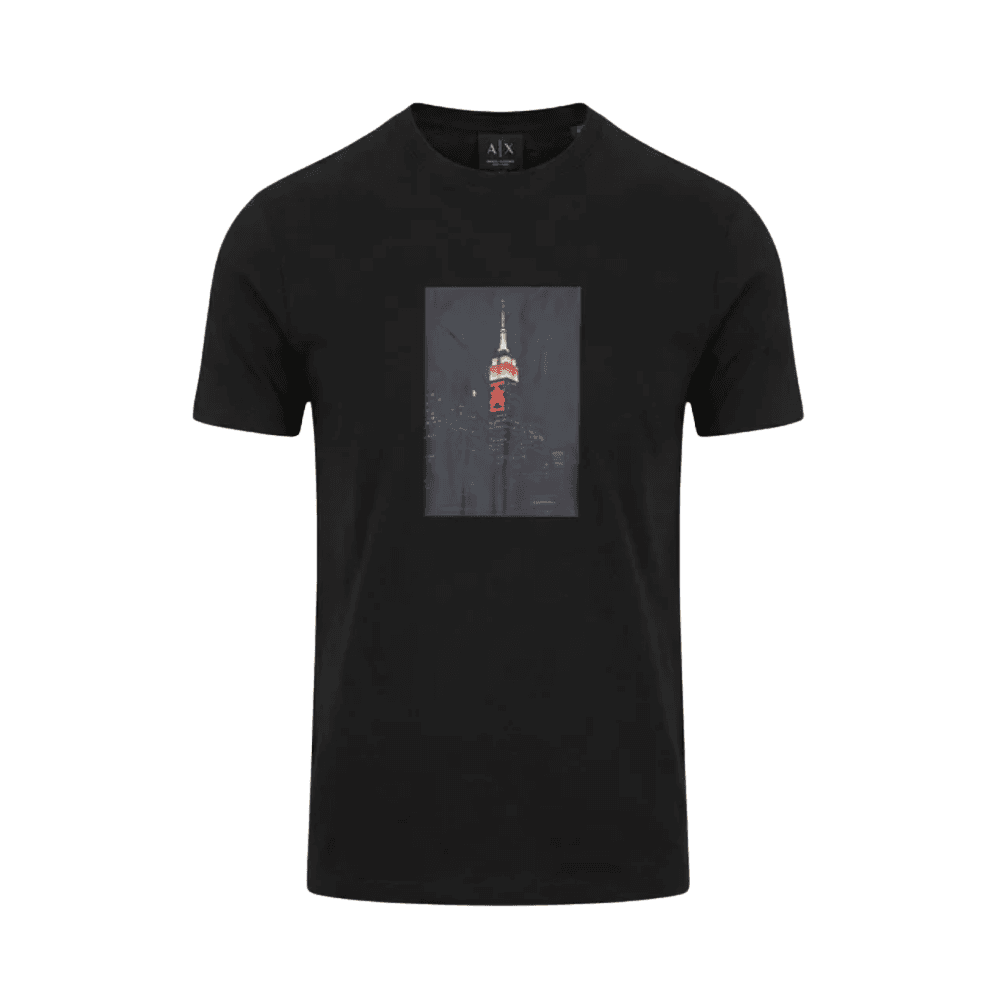 Skyscraper Graphic Logo Black T-Shirt