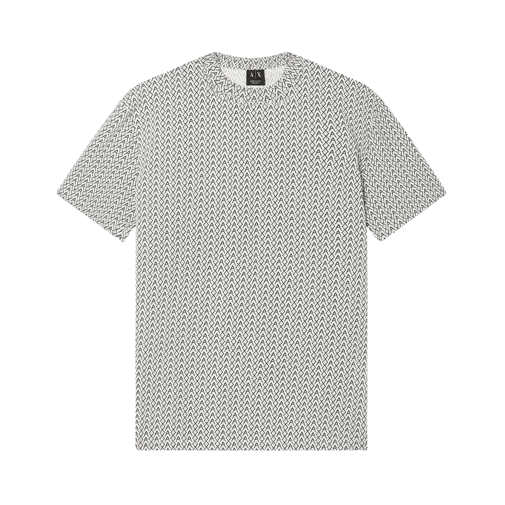 Regular Fit Monogram Logo Beige T-Shirt