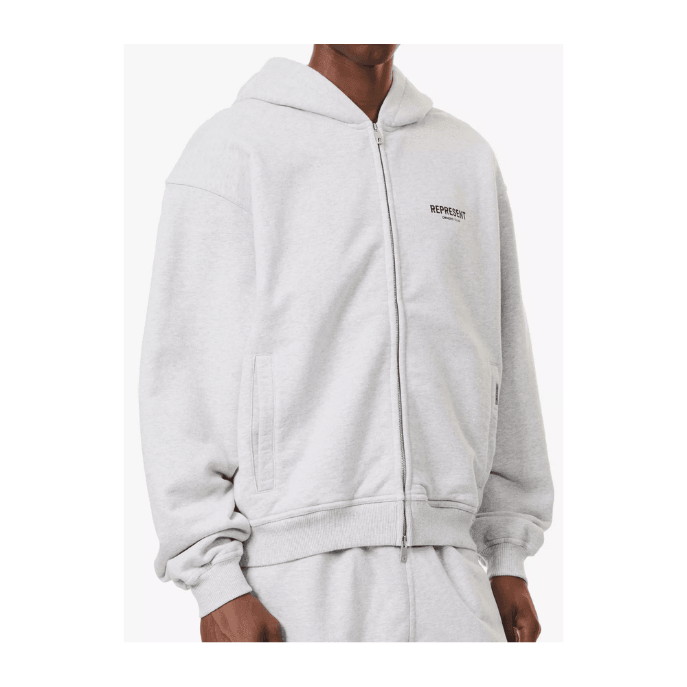 Owners Club Ash Grey Zip Hoodie
