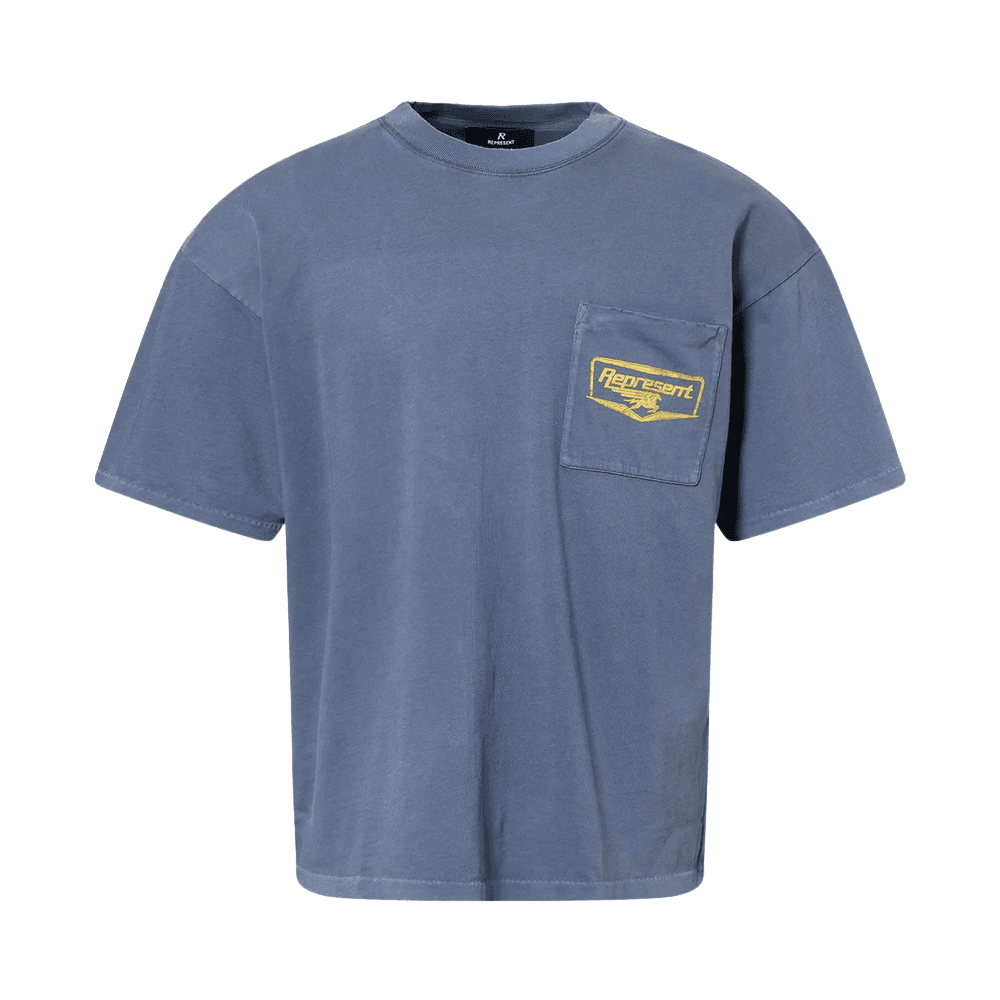 Nothing Faster Graphic Oversized Blue T-Shirt